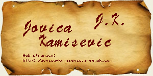 Jovica Kamišević vizit kartica